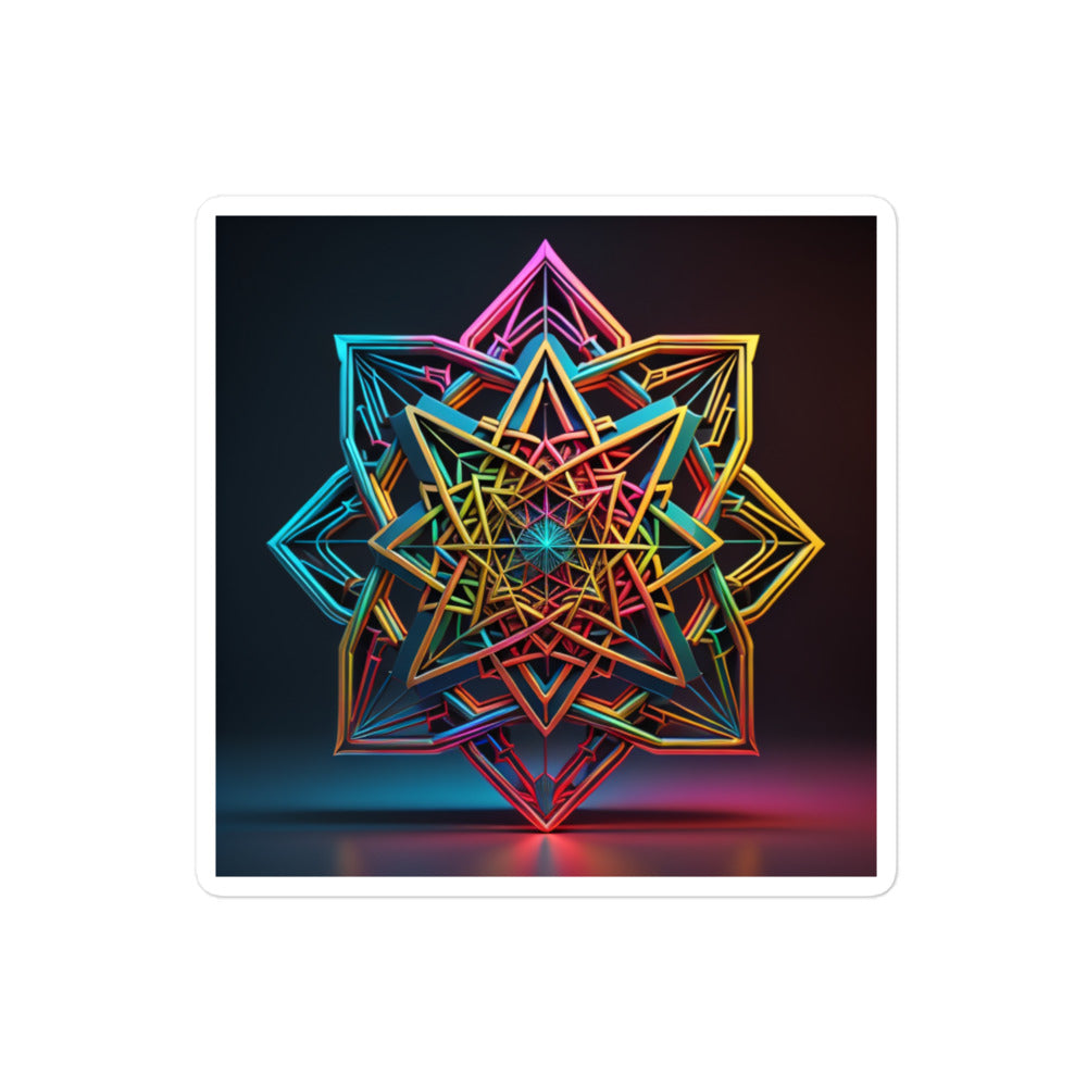 Futuristic Shine | Star Of David | Kiss Cut Sticker Jouparty