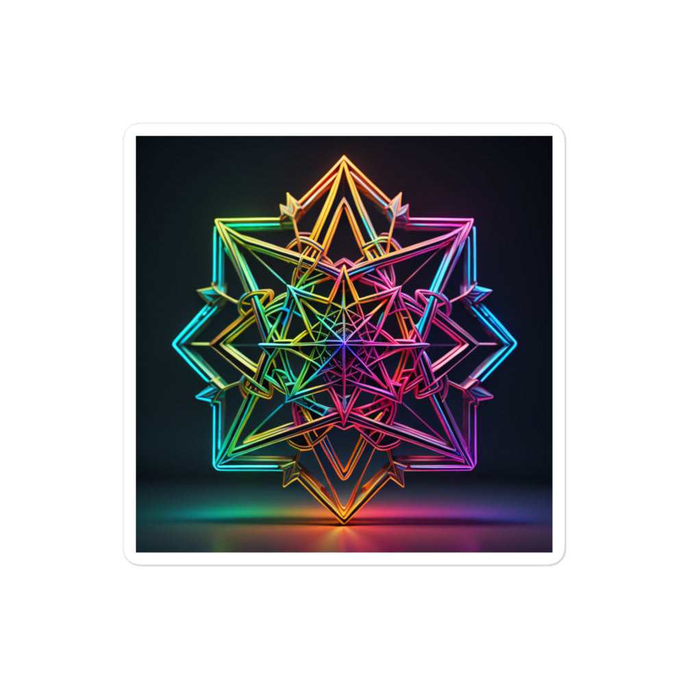 Futuristic Shine | Star Of David | Kiss Cut Sticker