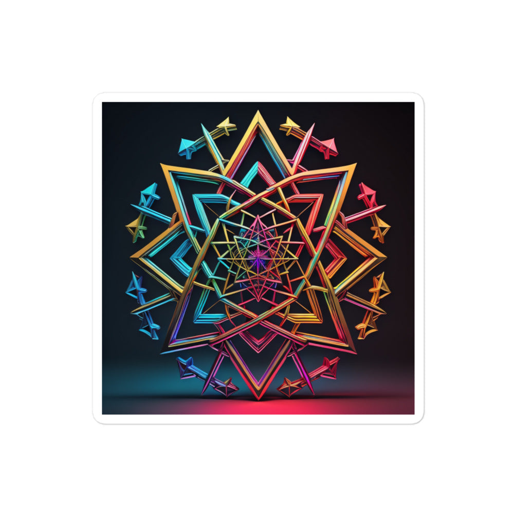 Futuristic Shine | Star Of David | Kiss Cut Sticker