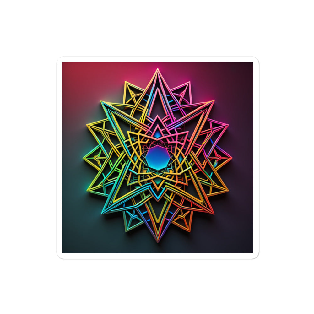 Futuristic Shine | Star Of David | Kiss Cut Sticker