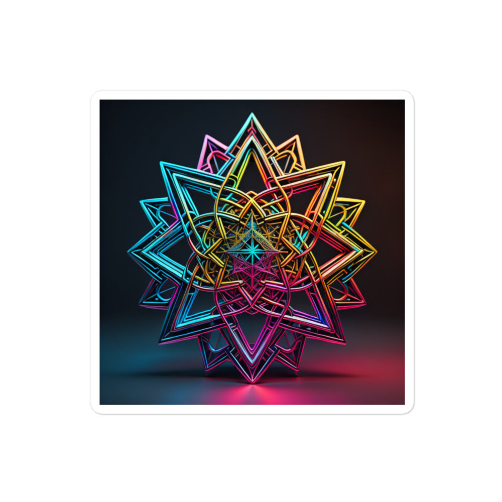 Futuristic Shine | Star Of David | Kiss Cut Sticker Jouparty