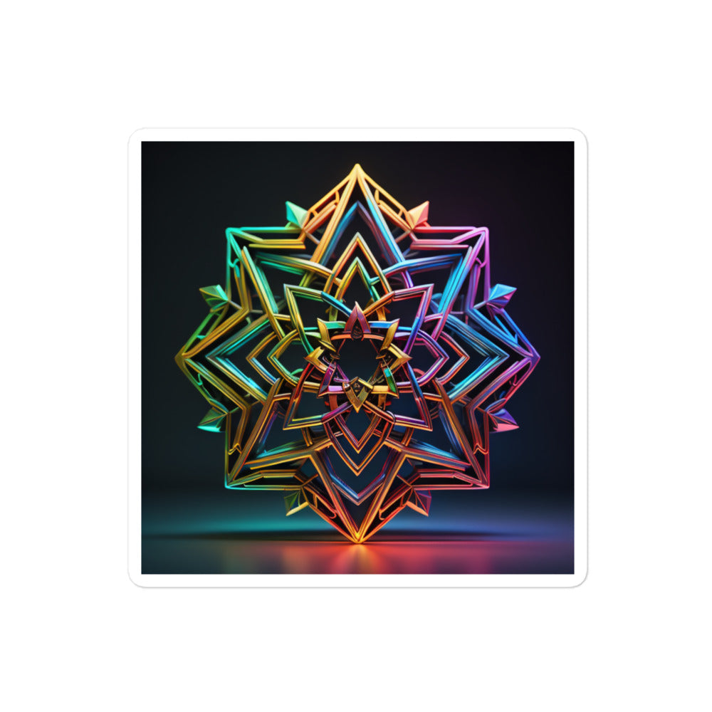 Futuristic Shine | Star Of David | Kiss Cut Sticker Jouparty