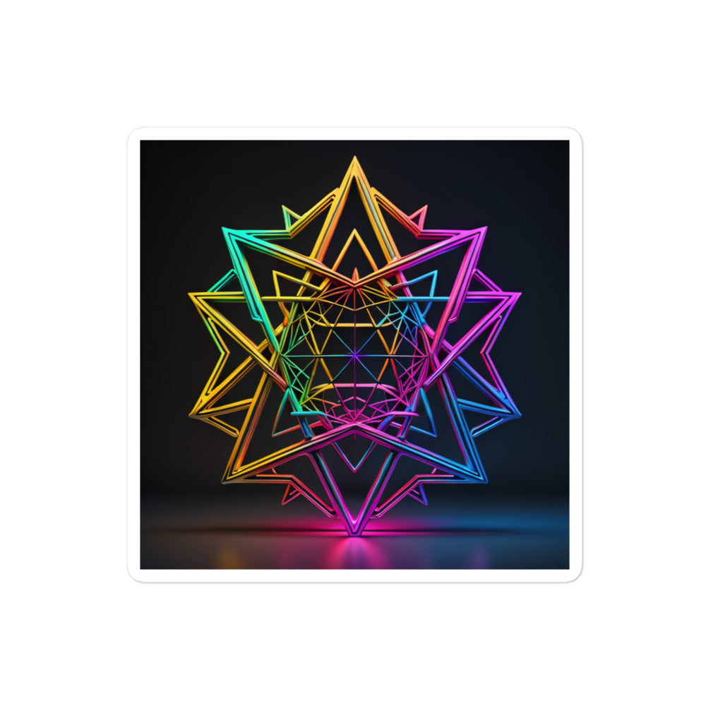 Futuristic Shine | Star Of David | Kiss Cut Sticker Jouparty
