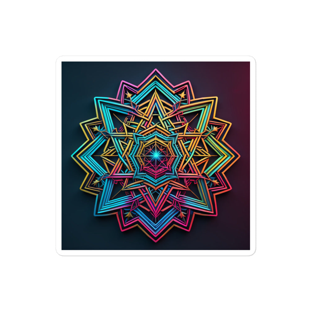 Futuristic Shine | Star Of David | Kiss Cut Sticker Jouparty
