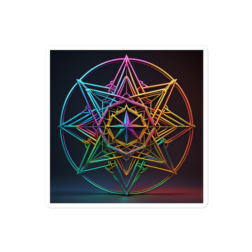 Futuristic Shine | Star Of David | Kiss Cut Sticker Jouparty