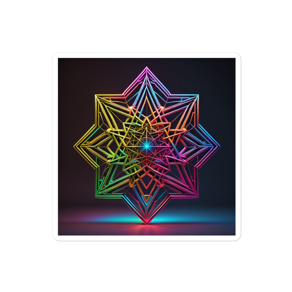Futuristic Shine | Star Of David | Kiss Cut Sticker