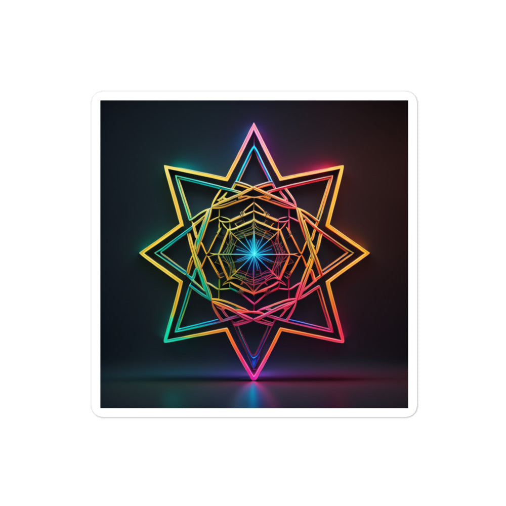 Futuristic Shine | Star Of David | Kiss Cut Sticker Jouparty