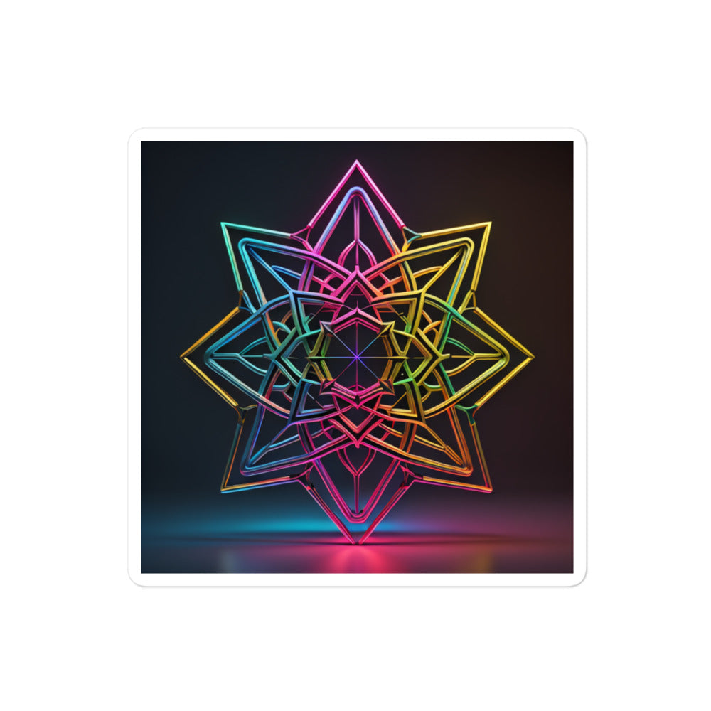 Futuristic Shine | Star Of David | Kiss Cut Sticker Jouparty