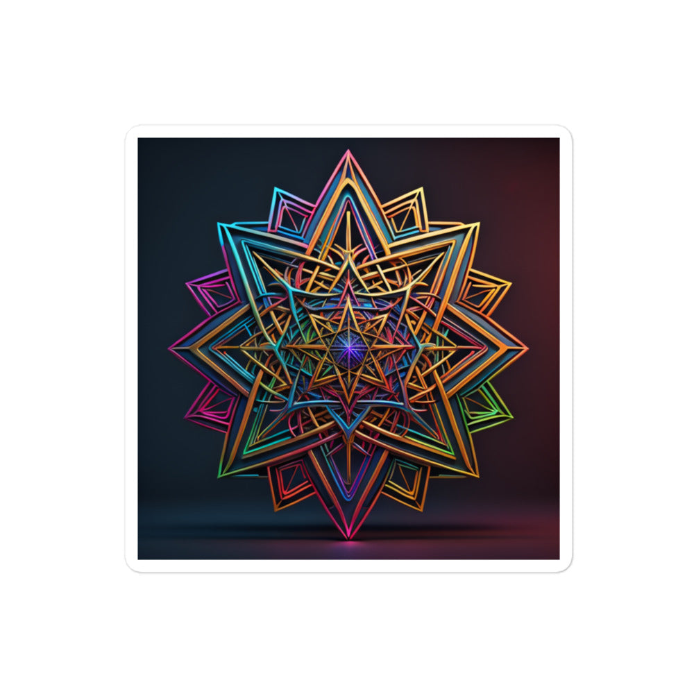 Futuristic Shine | Star Of David | Kiss Cut Sticker Jouparty