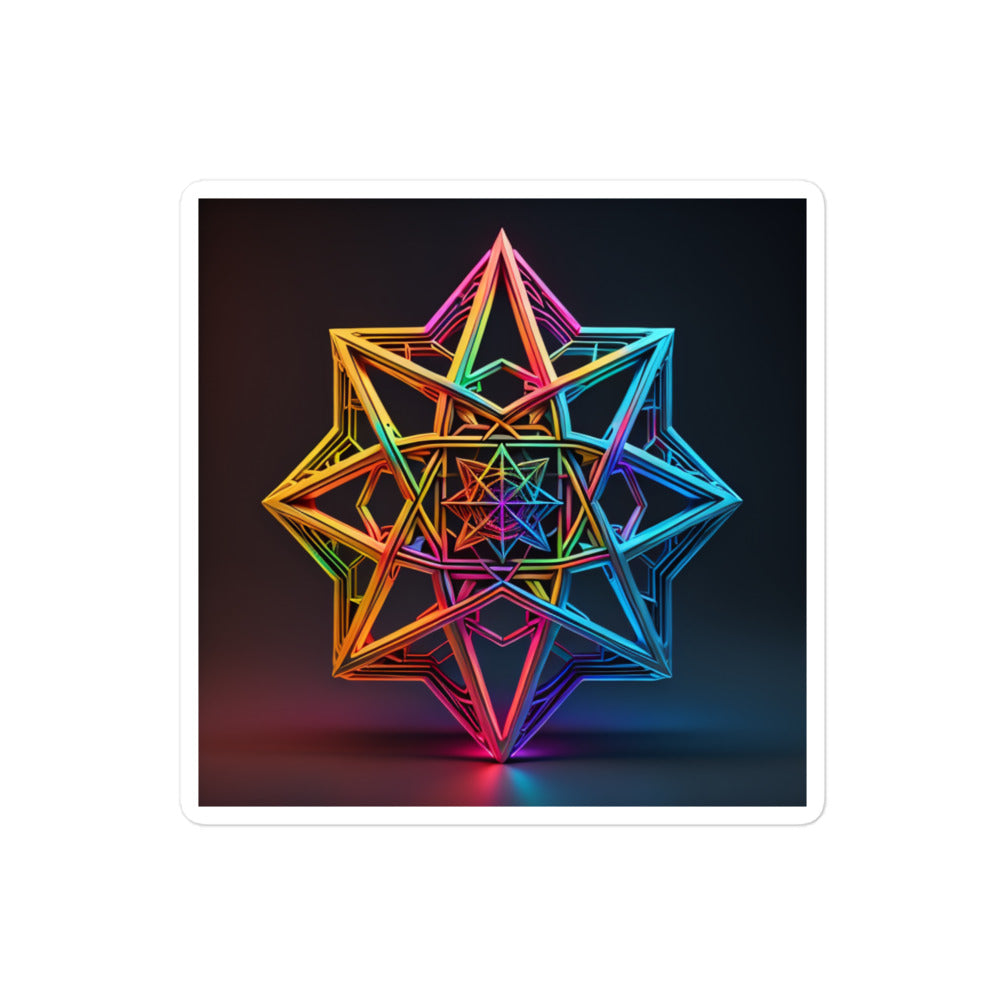 Futuristic Shine | Star Of David | Kiss Cut Sticker Jouparty
