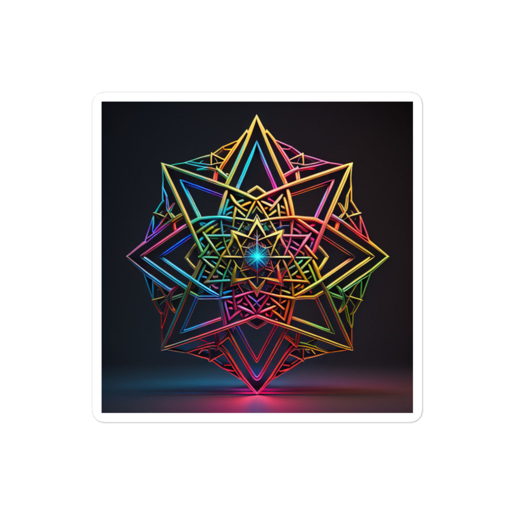 Futuristic Shine | Star Of David | Kiss Cut Sticker Jouparty