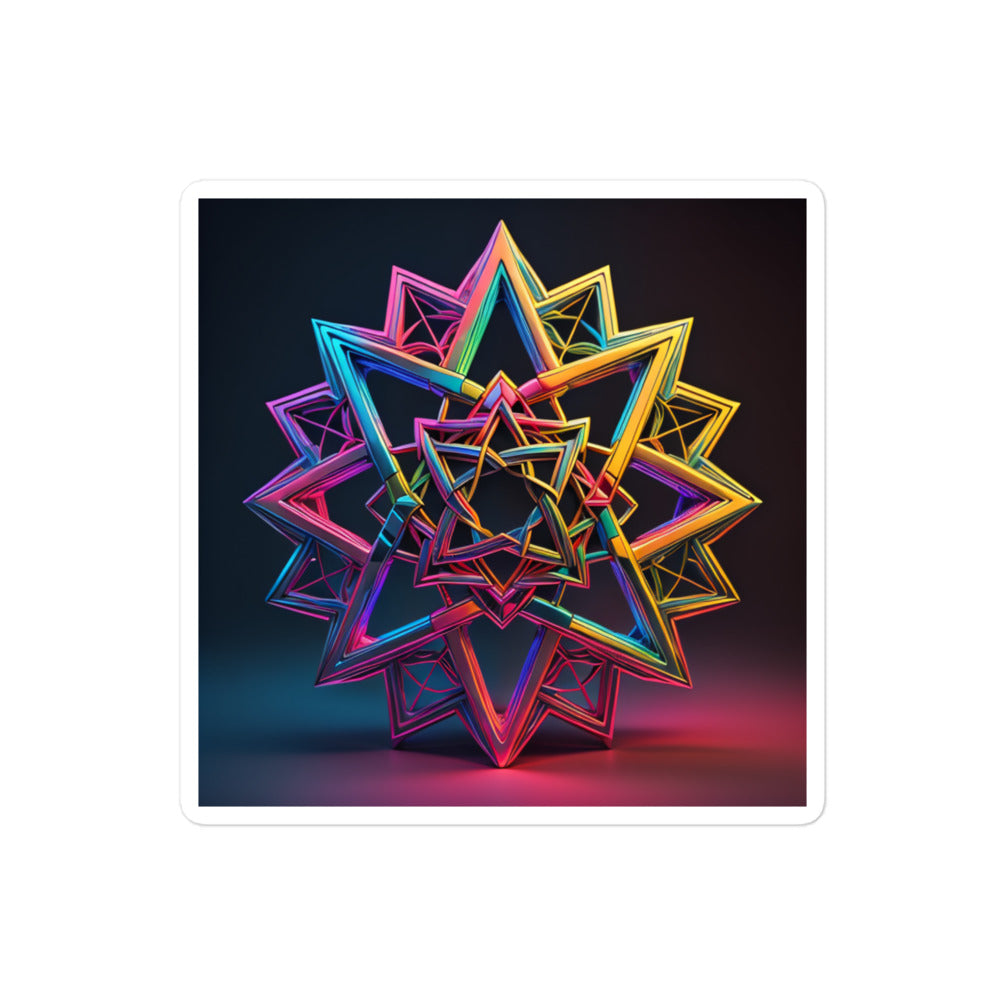 Futuristic Shine | Star Of David | Kiss Cut Sticker Jouparty