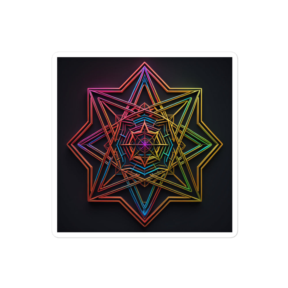 Futuristic Shine | Star Of David | Kiss Cut Sticker
