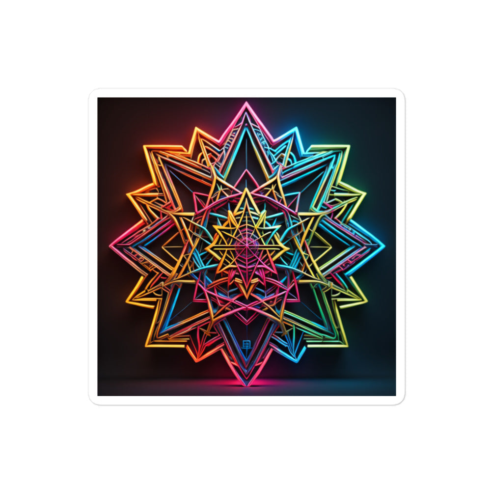 Futuristic Shine | Star Of David | Kiss Cut Sticker Jouparty