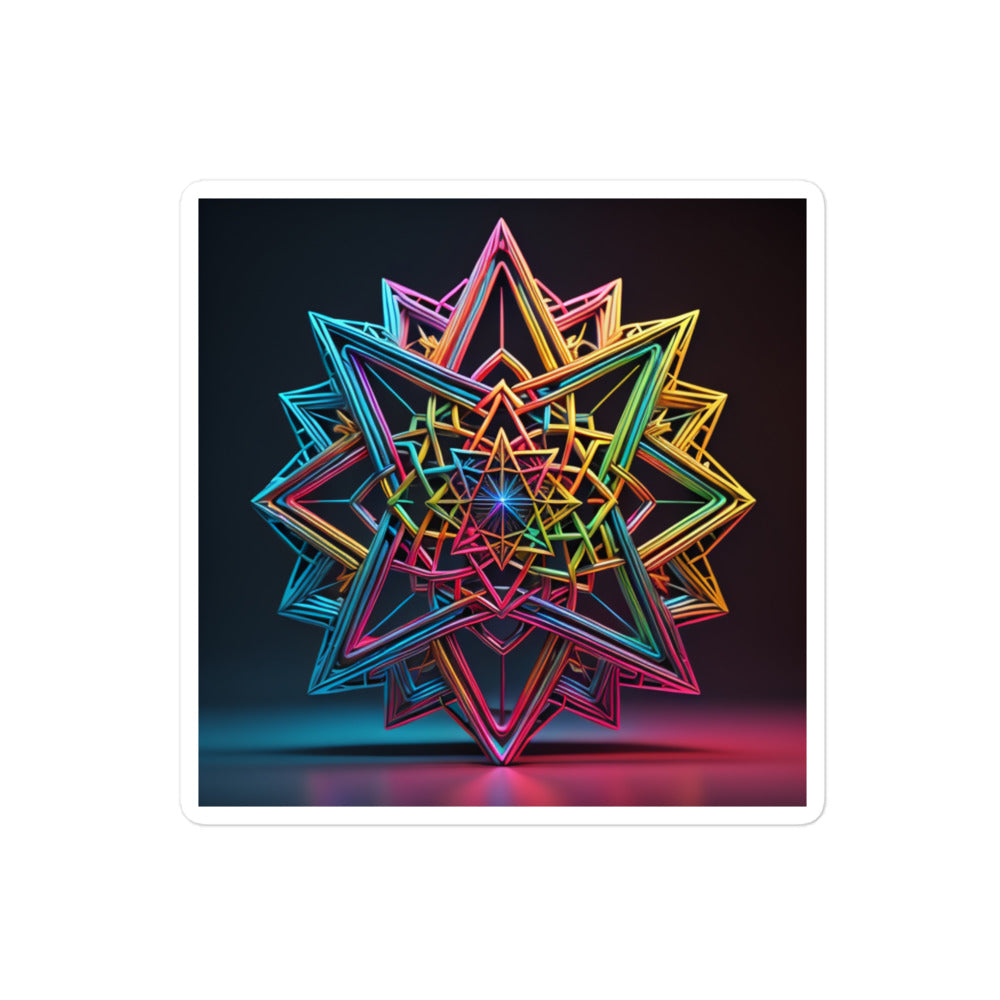 Futuristic Shine | Star Of David | Kiss Cut Sticker