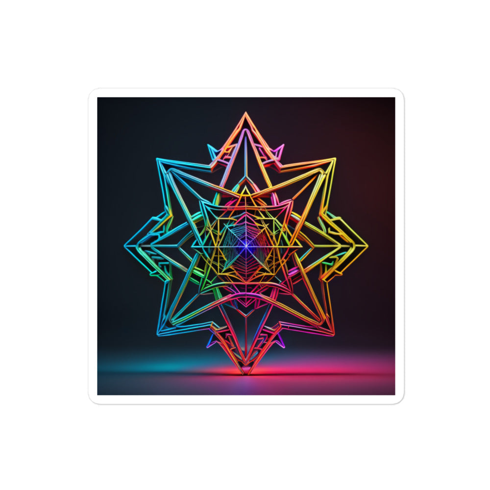 Futuristic Shine | Star Of David | Kiss Cut Sticker Jouparty