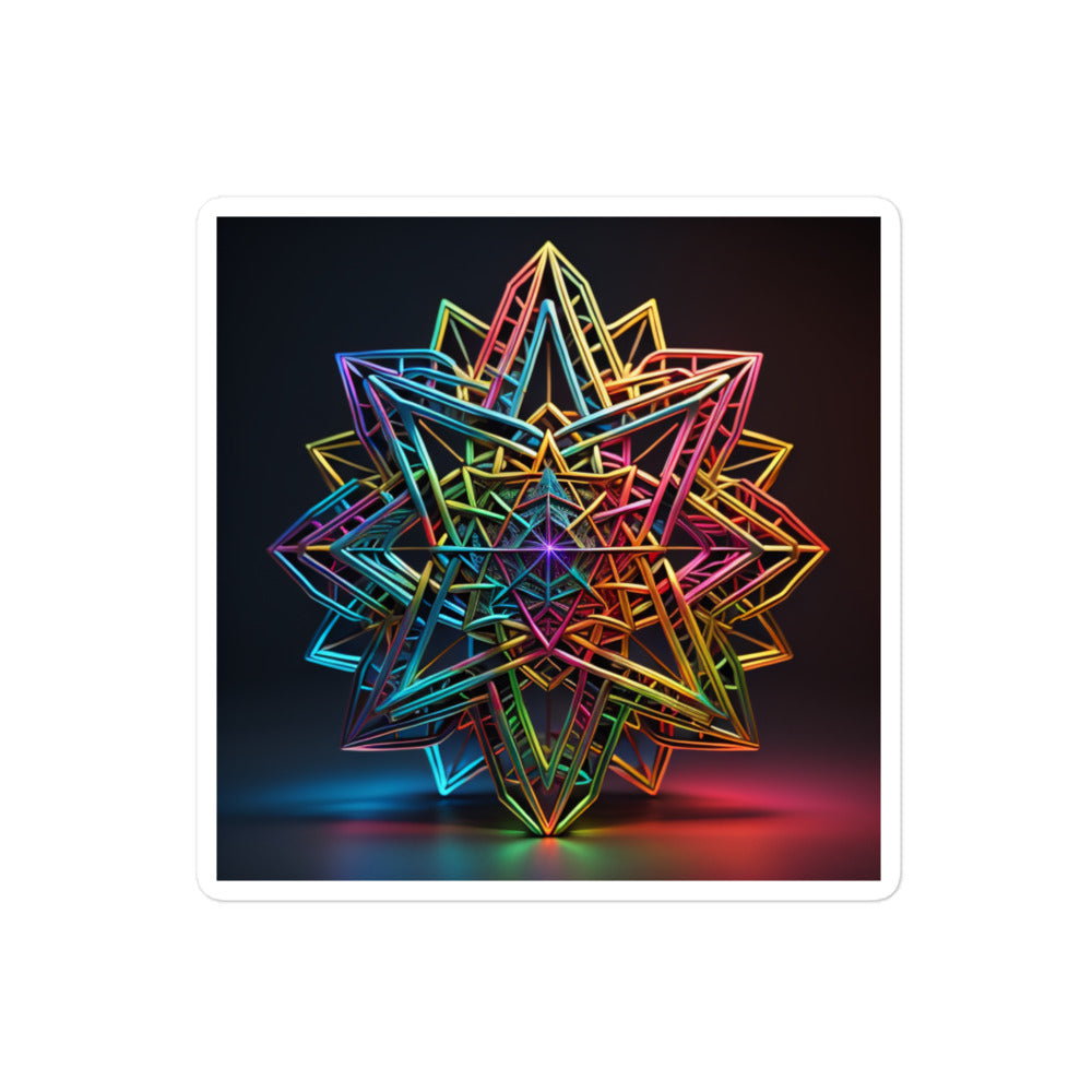 Futuristic Shine | Star Of David | Kiss Cut Sticker Jouparty