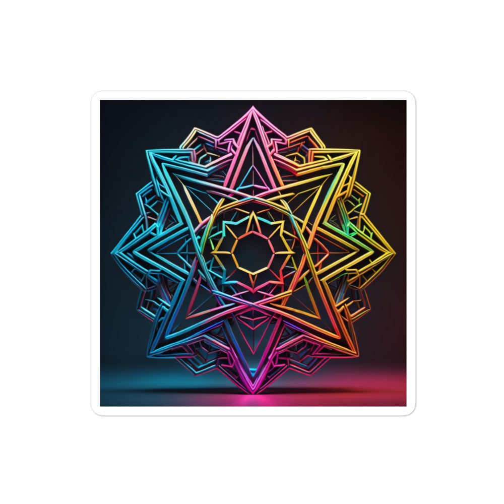 Futuristic Shine | Star Of David | Kiss Cut Sticker Jouparty