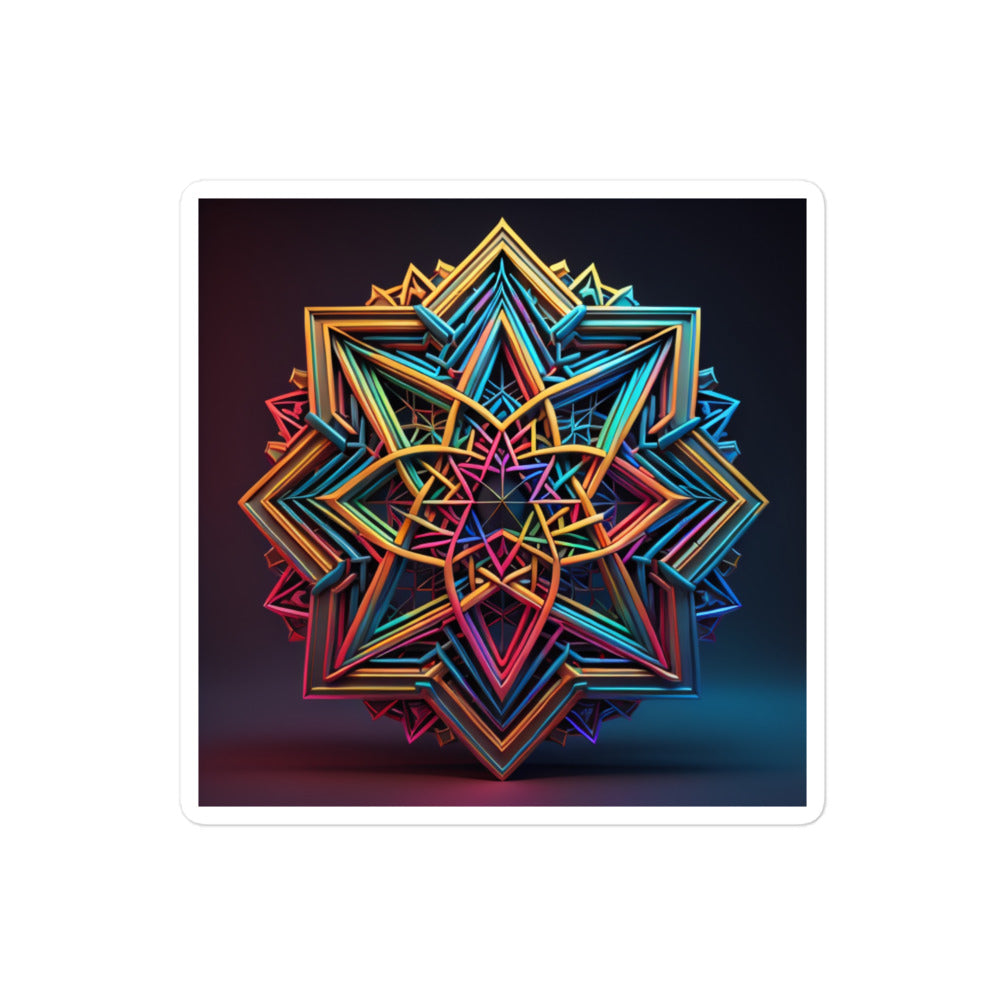 Futuristic Shine | Star Of David | Kiss Cut Sticker Jouparty