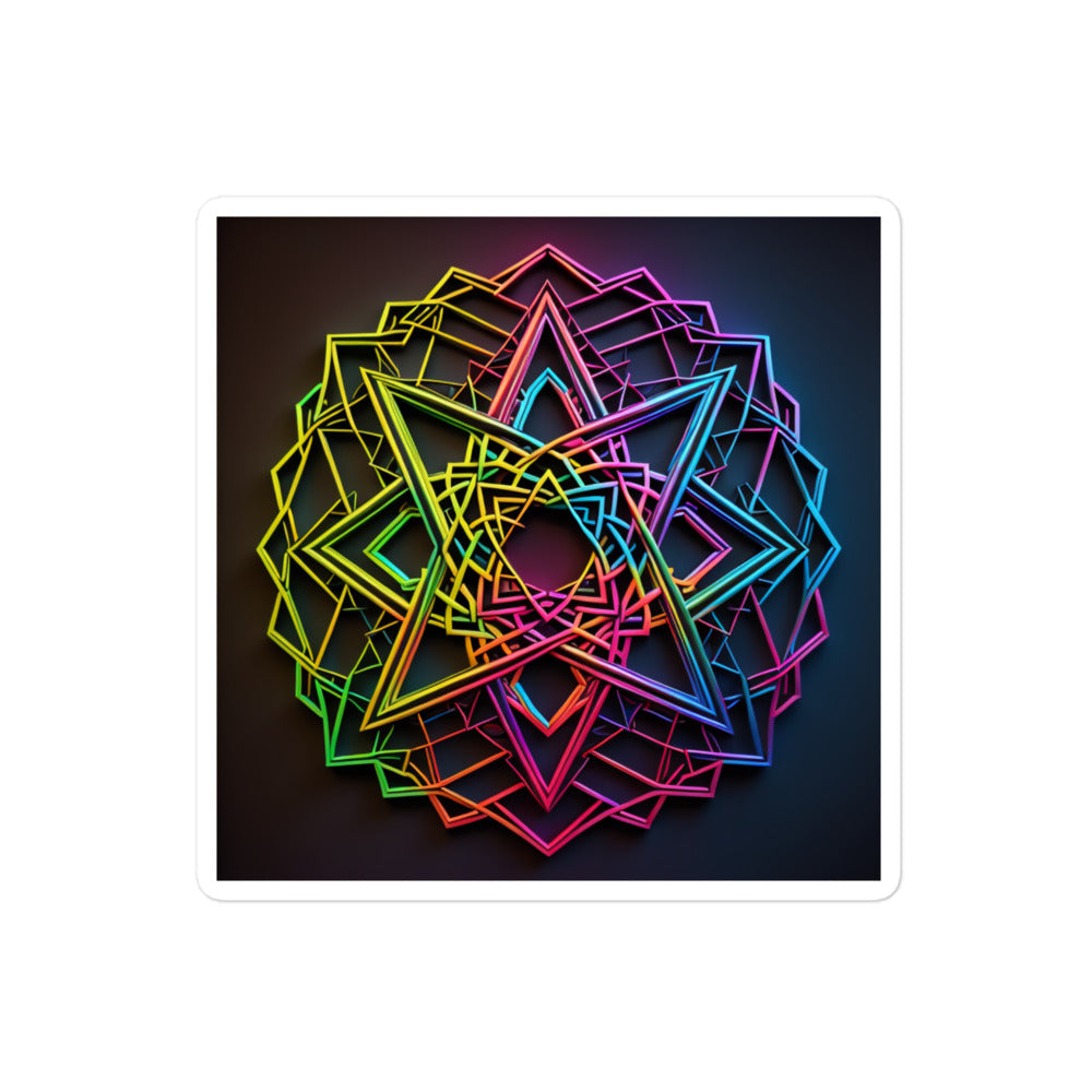 Futuristic Shine | Star Of David | Kiss Cut Sticker Jouparty