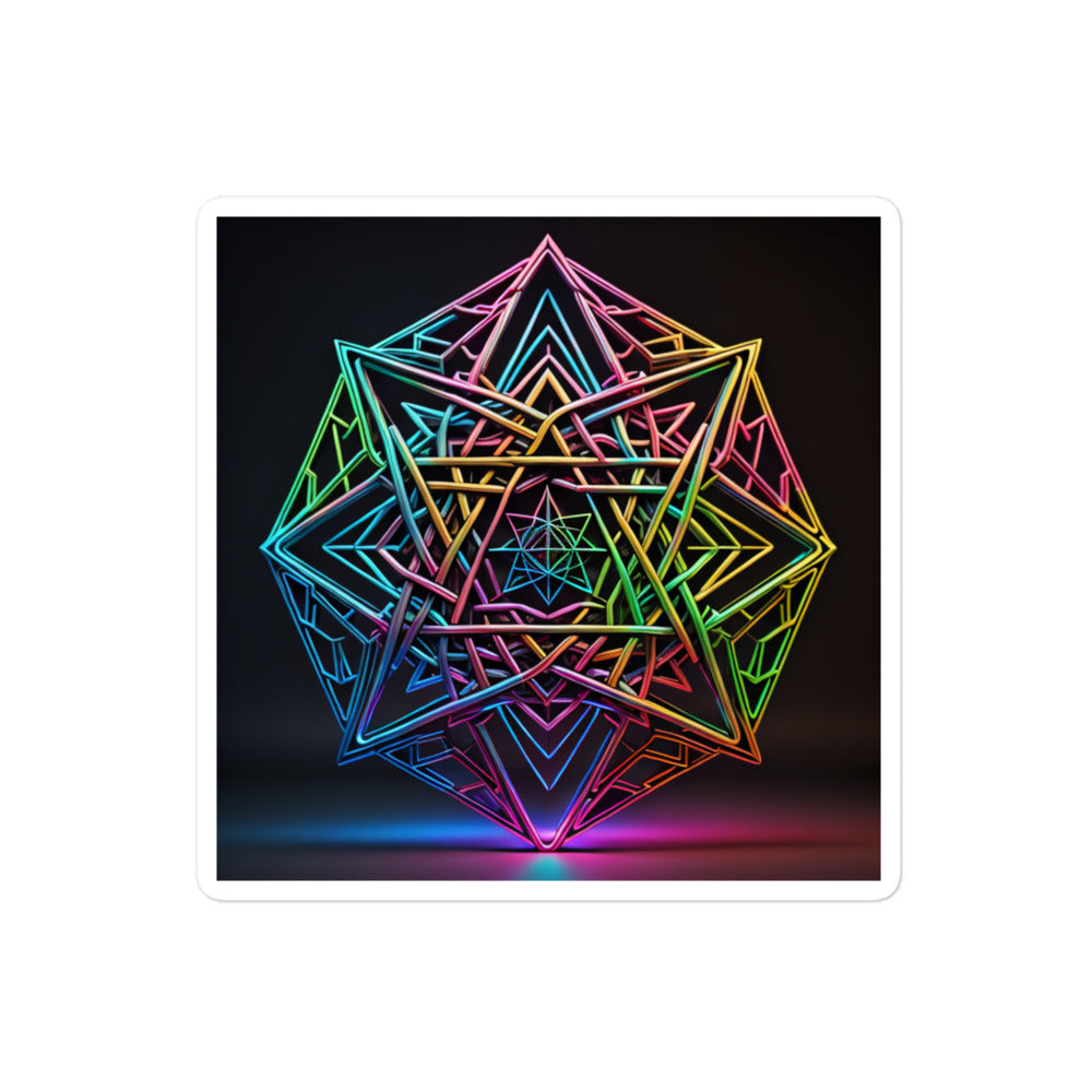 Futuristic Shine | Star Of David | Kiss Cut Sticker Jouparty