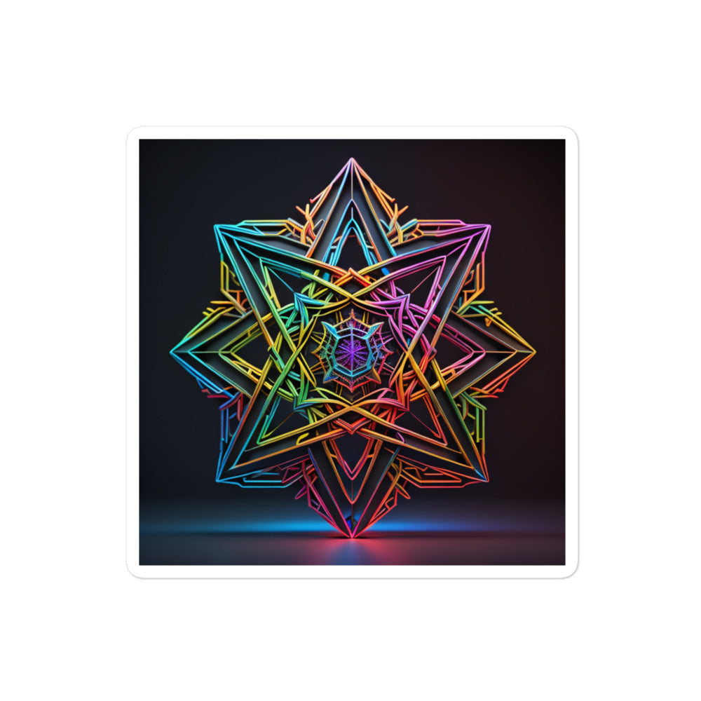 Futuristic Shine | Star Of David | Kiss Cut Sticker Jouparty