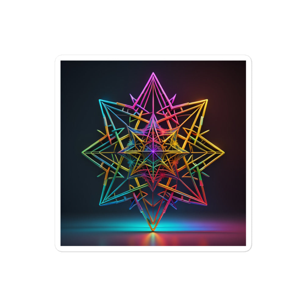 Futuristic Shine | Star Of David | Kiss Cut Sticker Jouparty