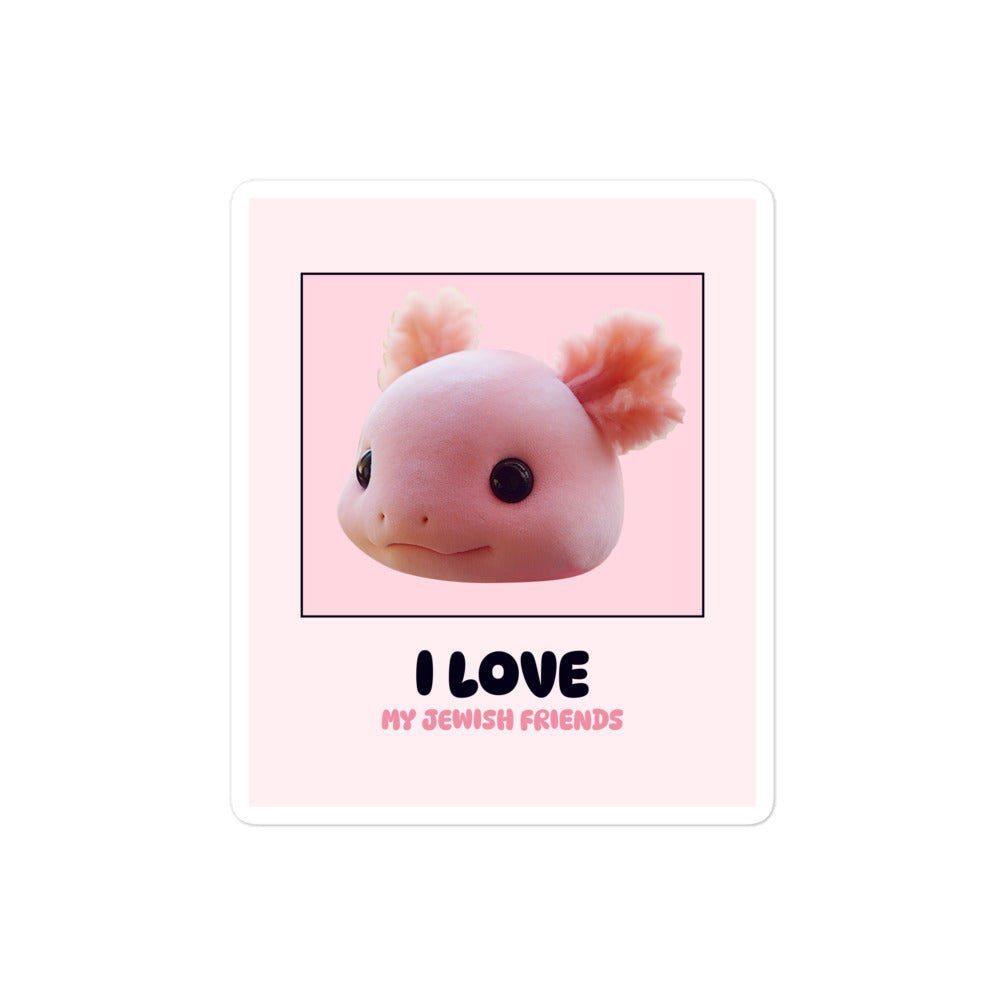 I Love My Jewish Friends | Pink Edition | Kiss Cut Sticker Jouparty