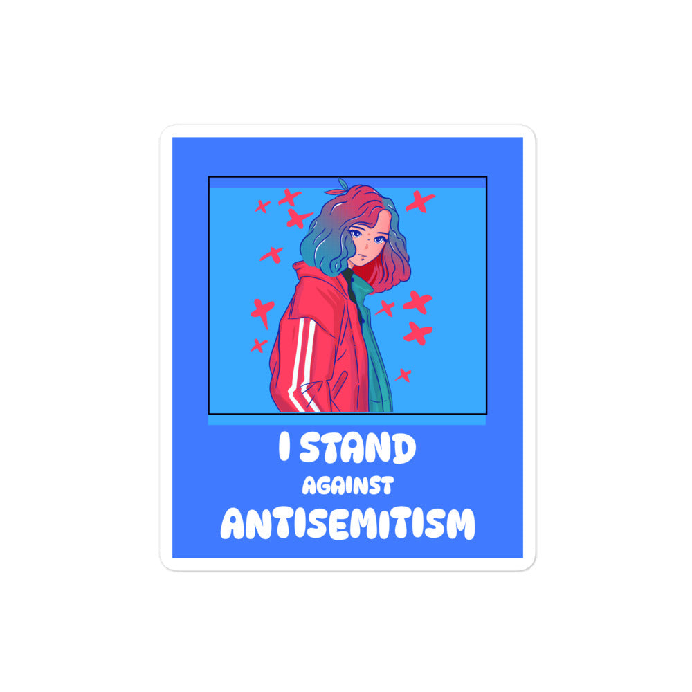 I Stand Against Antisemitism | Kiss Cut Sticker Jouparty