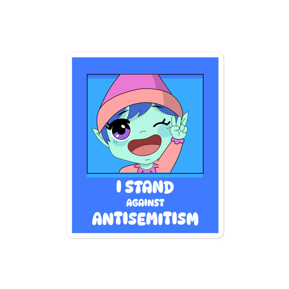 I Stand Against Antisemitism | Kiss Cut Sticker Jouparty