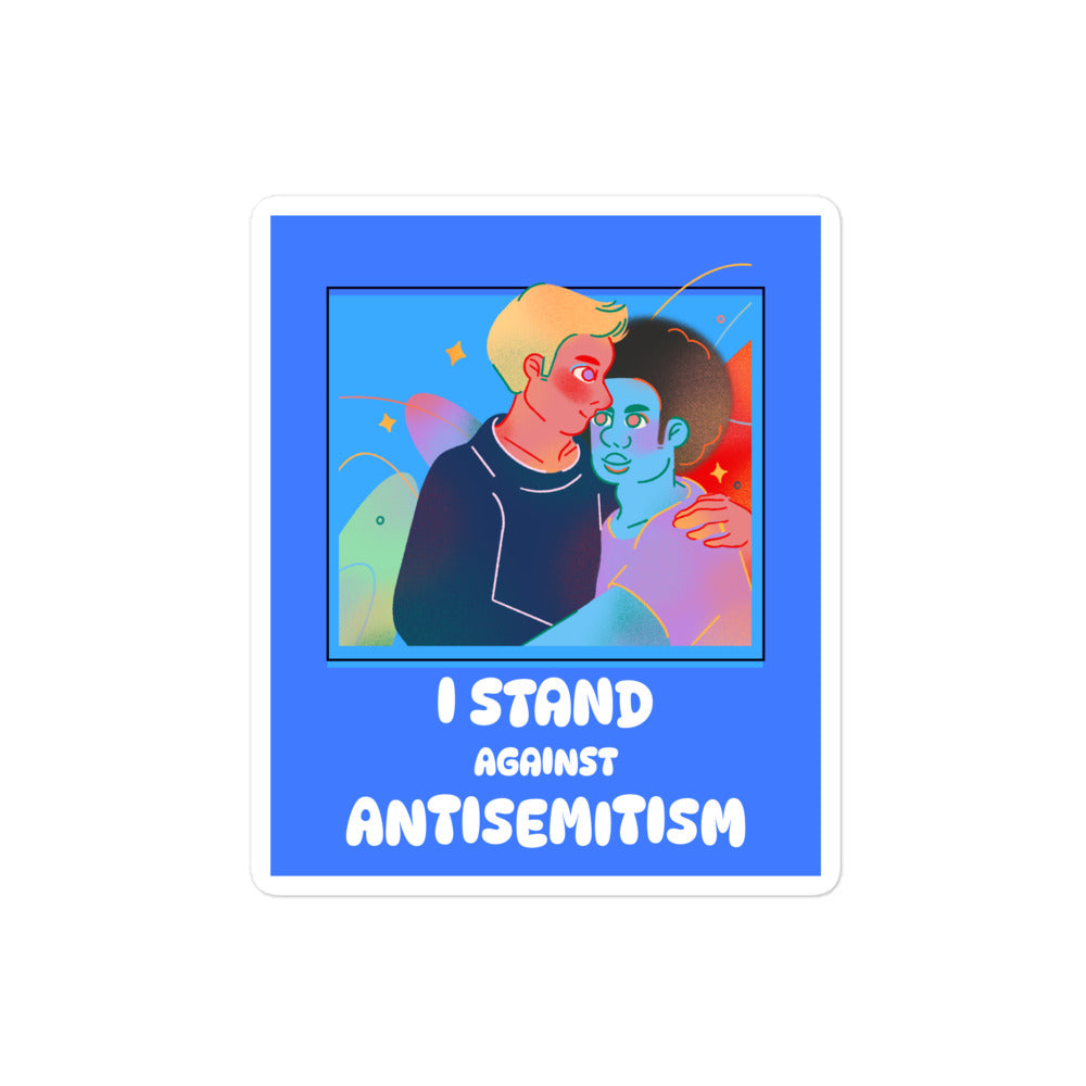 I Stand Against Antisemitism | Kiss Cut Sticker Jouparty