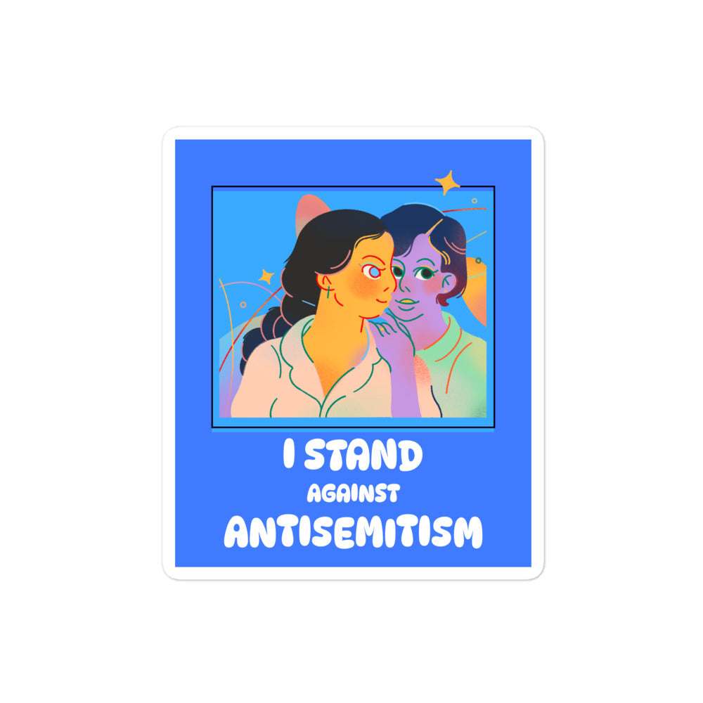 I Stand Against Antisemitism | Kiss Cut Sticker Jouparty