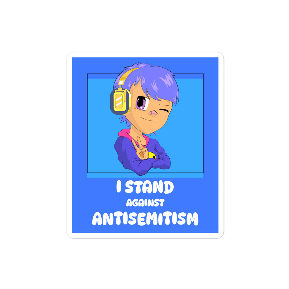 I Stand Against Antisemitism | Kiss Cut Sticker Jouparty