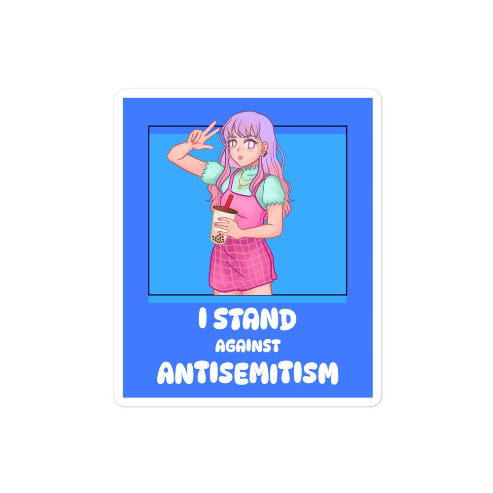 I Stand Against Antisemitism | Kiss Cut Sticker Jouparty