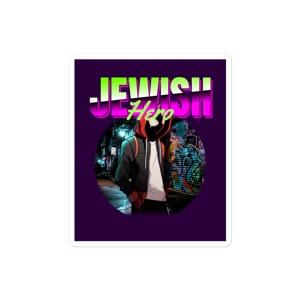 Jewish Hero | Kiss Cut Sticker Jouparty