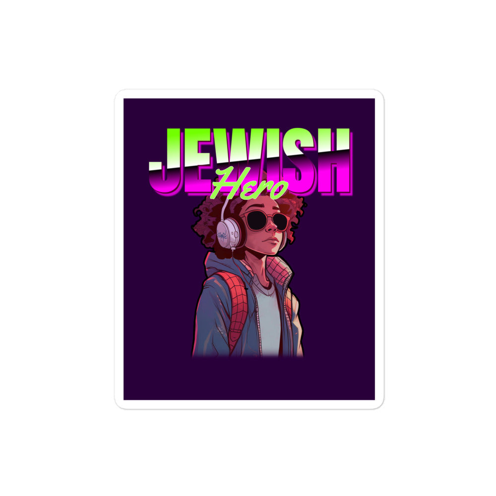 Jewish Hero | Kiss Cut Sticker Jouparty