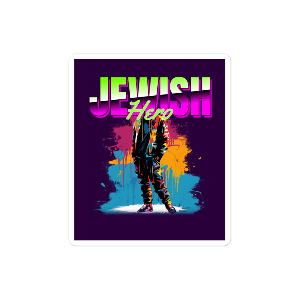Jewish Hero | Kiss Cut Sticker Jouparty