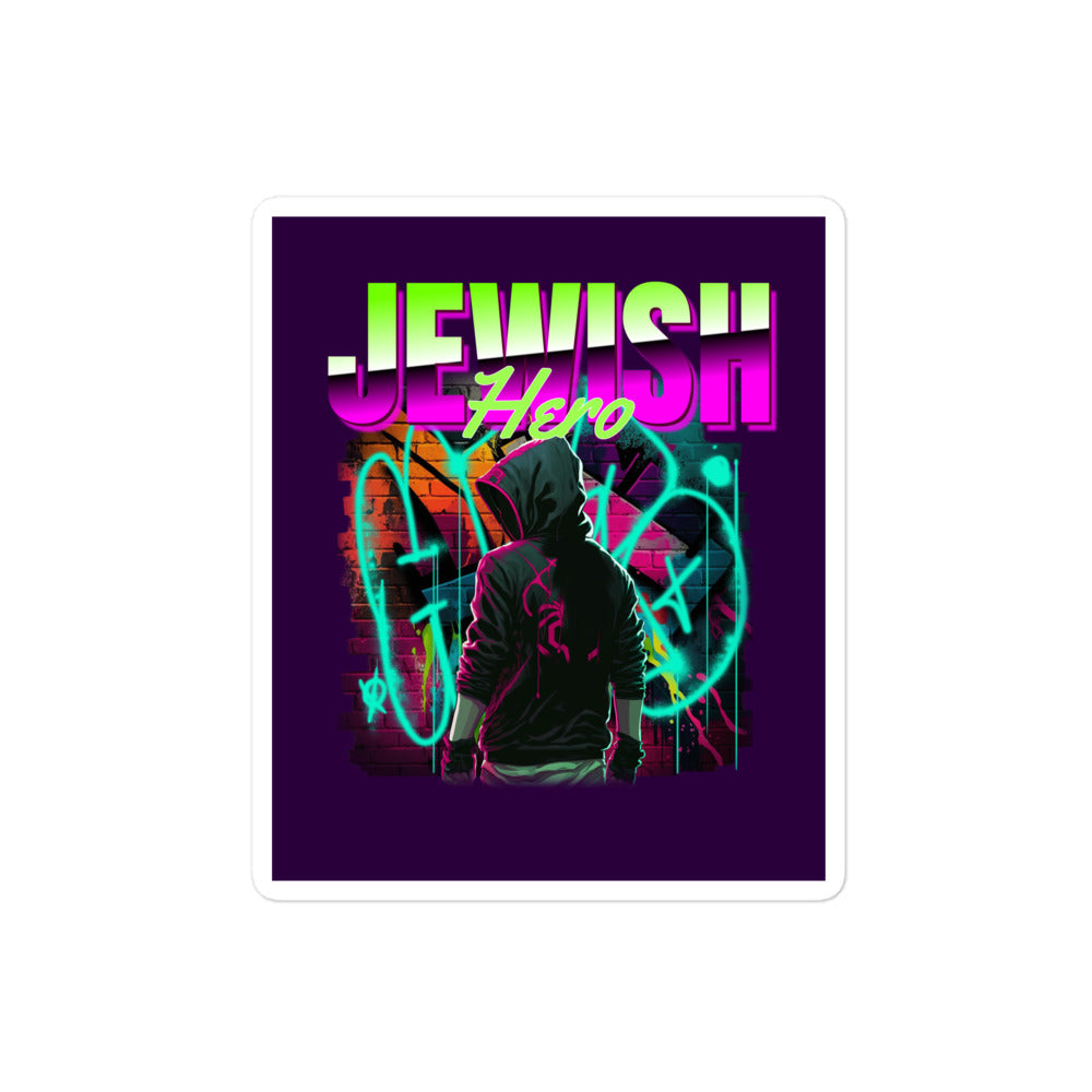Jewish Hero | Kiss Cut Sticker Jouparty