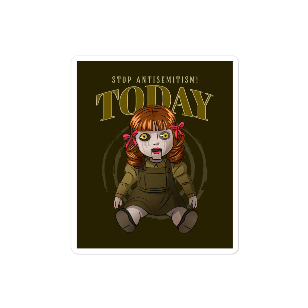 Horror Movie | Antisemitism | Kiss Cut Sticker Jouparty