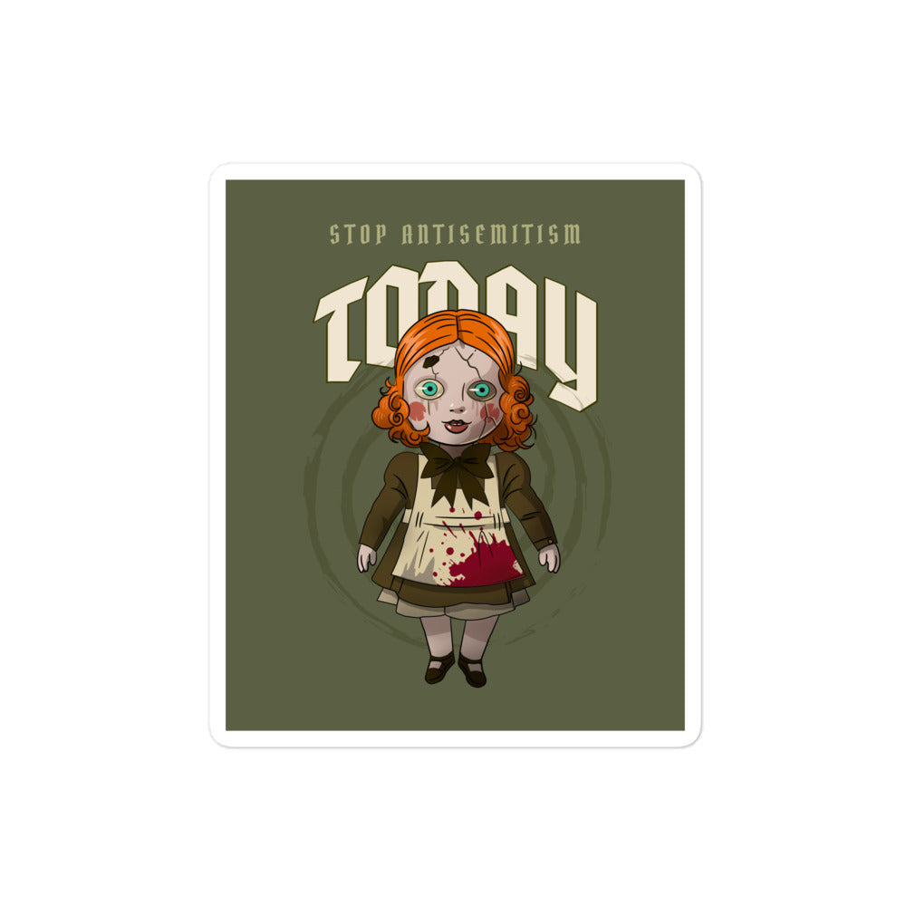 Horror Movie | Antisemitism | Kiss Cut Sticker Jouparty