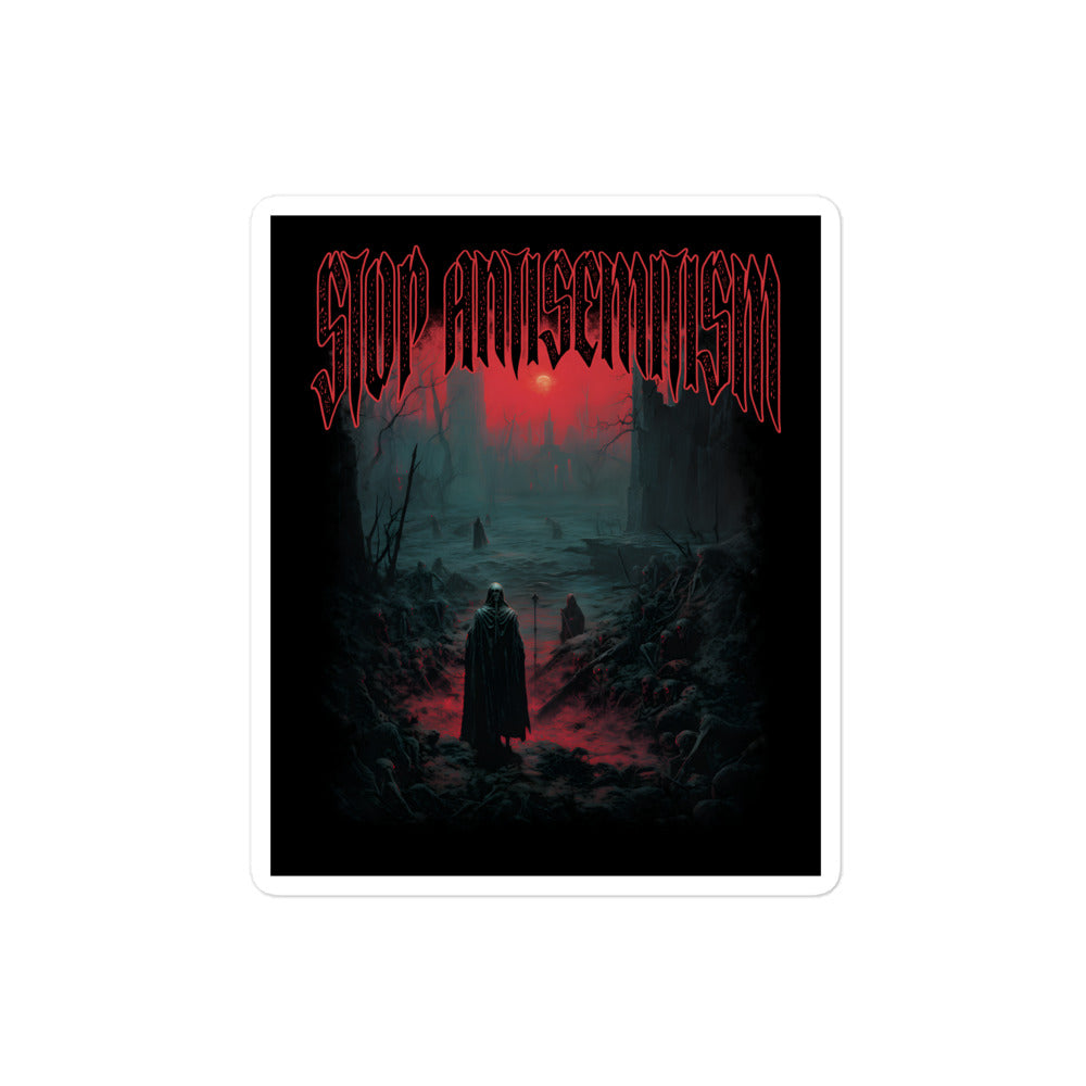 Horror Movie | Antisemitism | Kiss Cut Sticker Jouparty