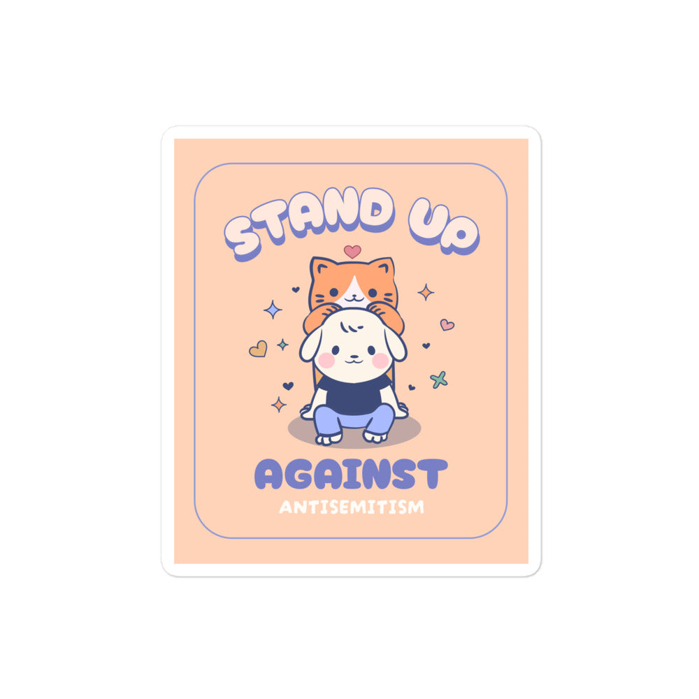 Cute Friend | Antisemitism | Kiss Cut Sticker Jouparty