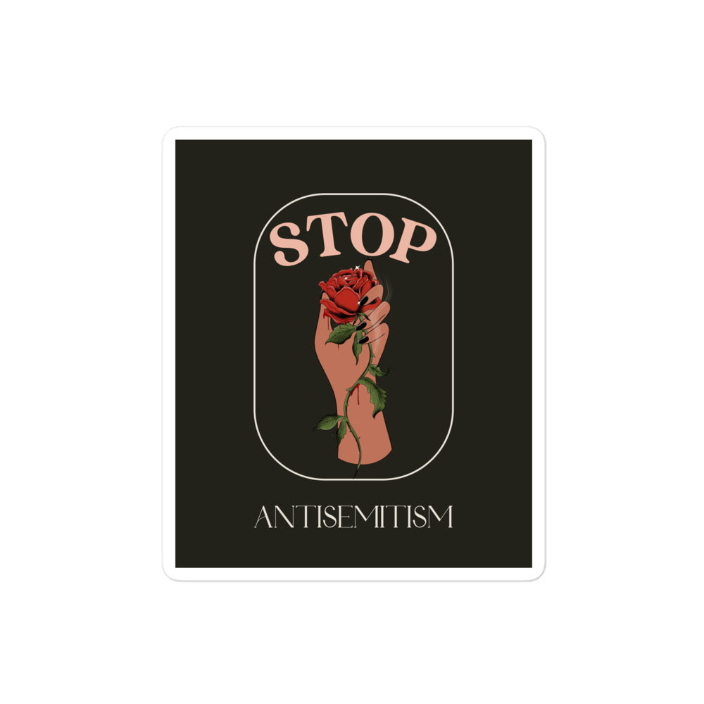 Stop Antisemitism | Plants & Flowers Edition | Kiss Cut Sticker Jouparty