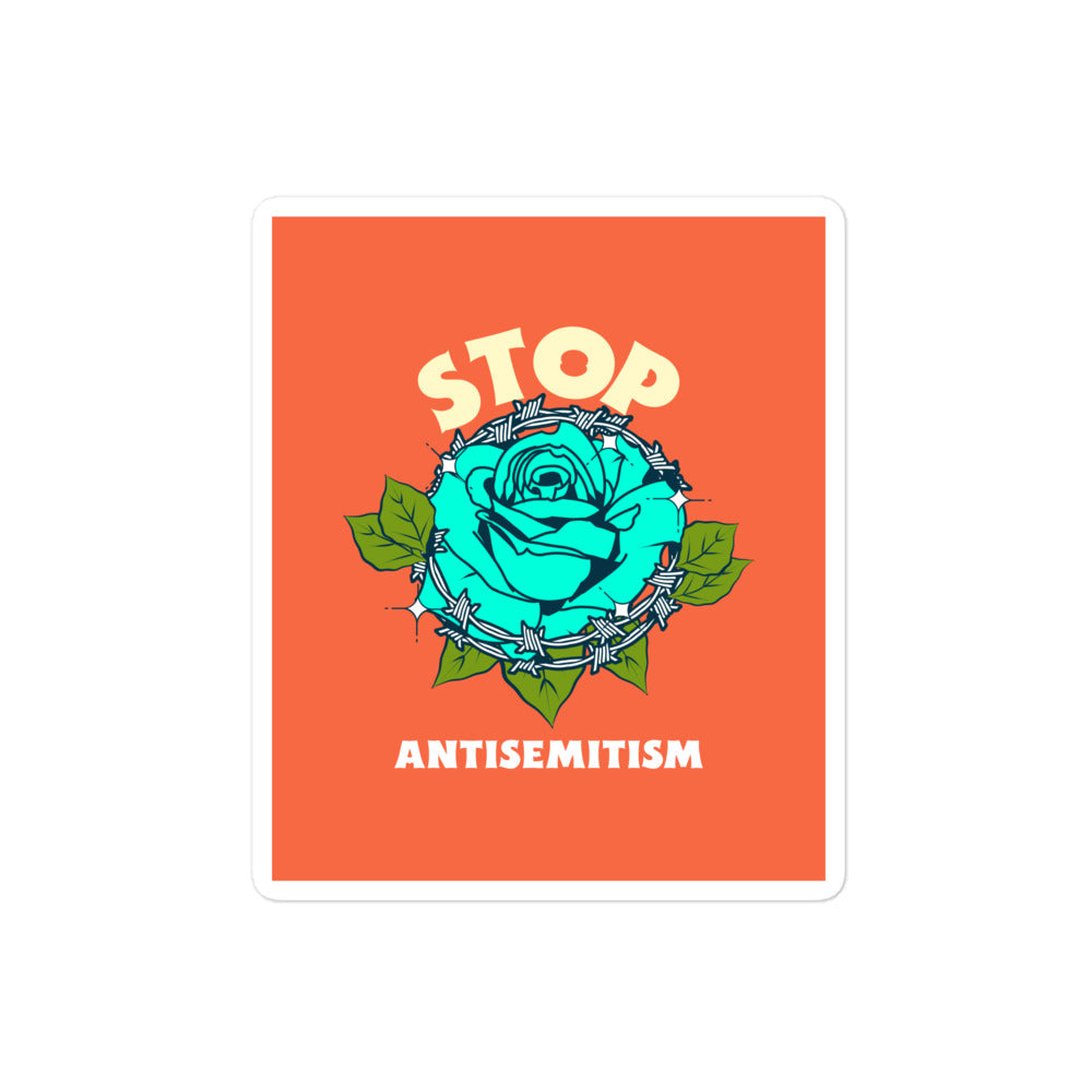 Stop Antisemitism | Plants & Flowers Edition | Kiss Cut Sticker Jouparty