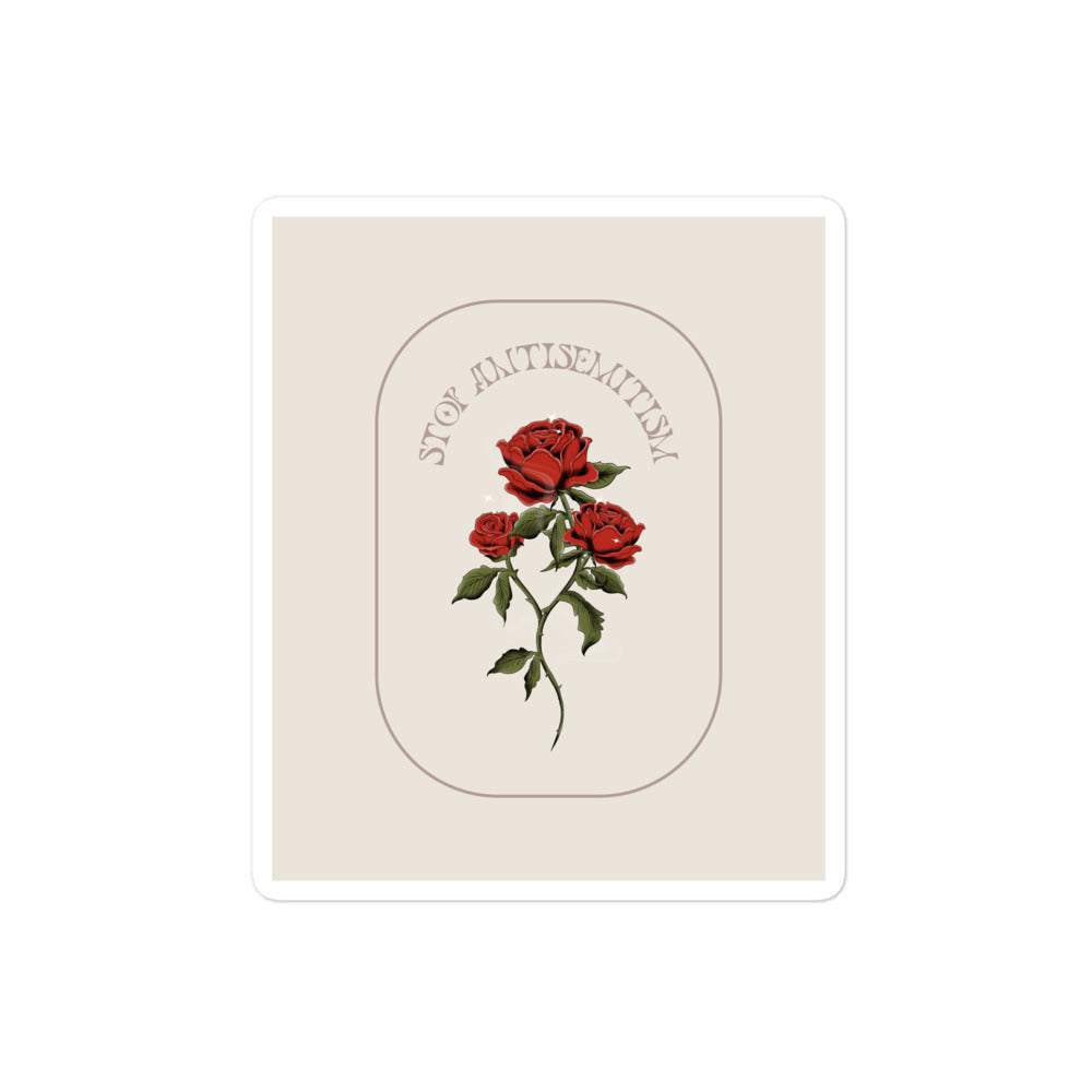 Stop Antisemitism | Plants & Flowers Edition | Kiss Cut Sticker Jouparty