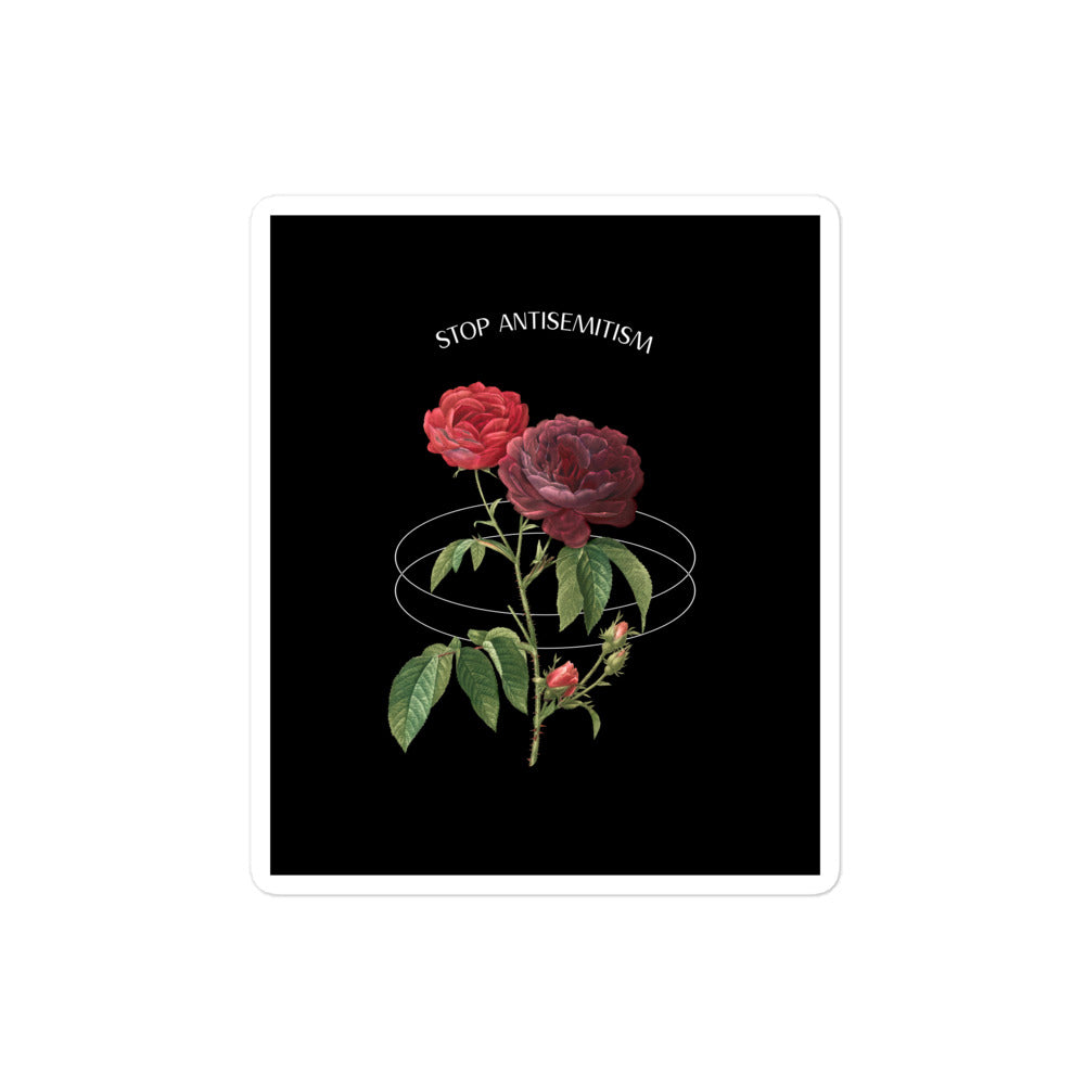 Stop Antisemitism | Plants & Flowers Edition | Kiss Cut Sticker Jouparty