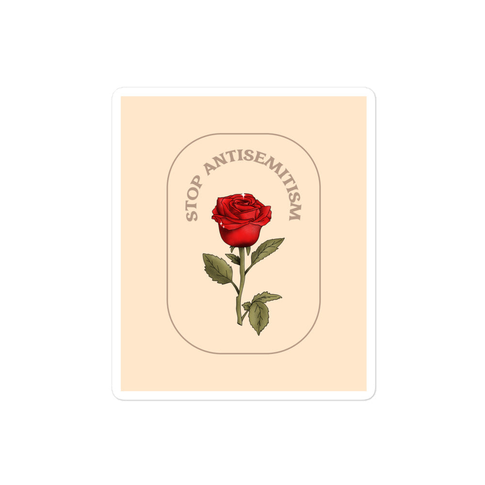 Stop Antisemitism | Plants & Flowers Edition | Kiss Cut Sticker Jouparty