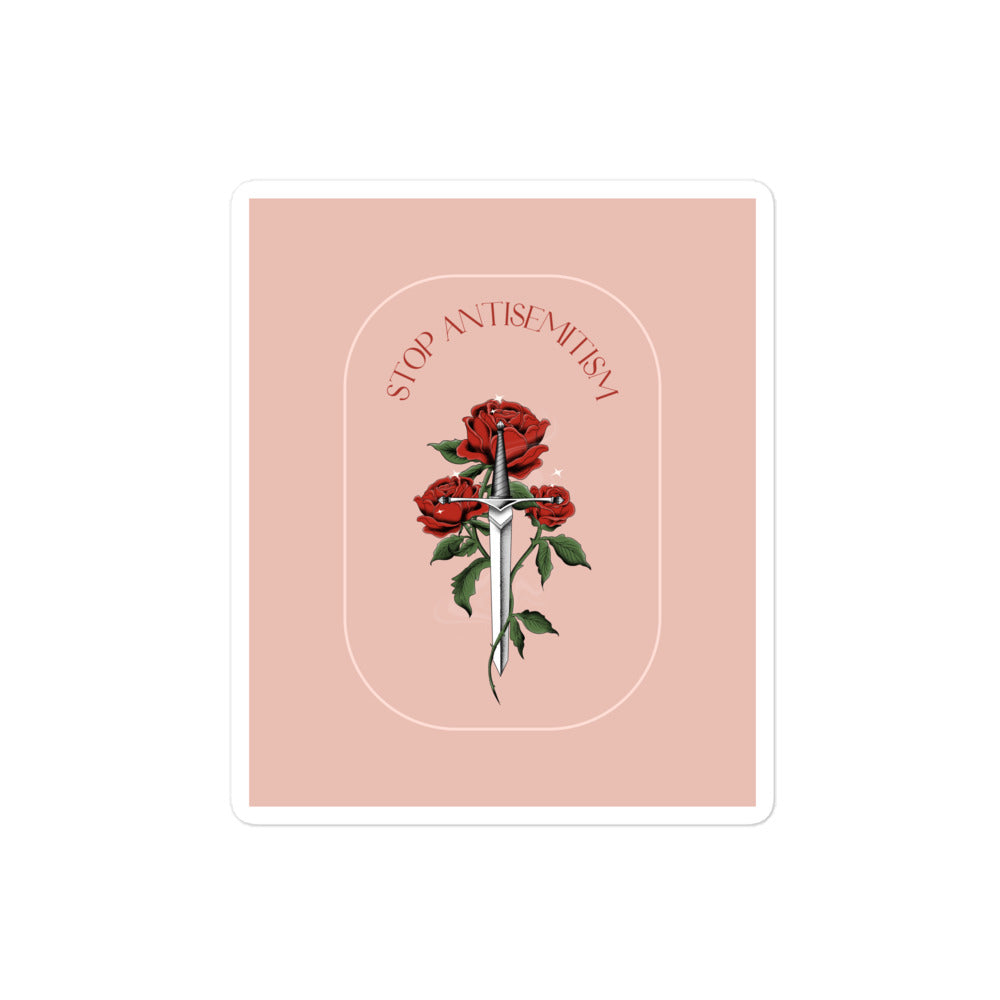 Stop Antisemitism | Plants & Flowers Edition | Kiss Cut Sticker Jouparty