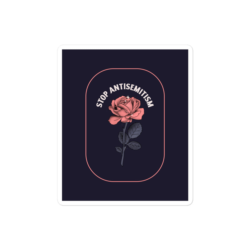 Stop Antisemitism | Plants & Flowers Edition | Kiss Cut Sticker Jouparty