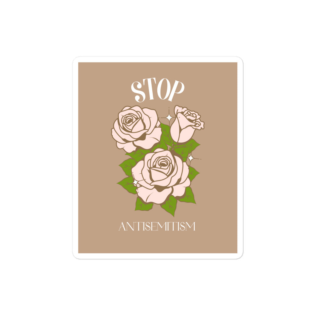 Stop Antisemitism | Plants & Flowers Edition | Kiss Cut Sticker Jouparty